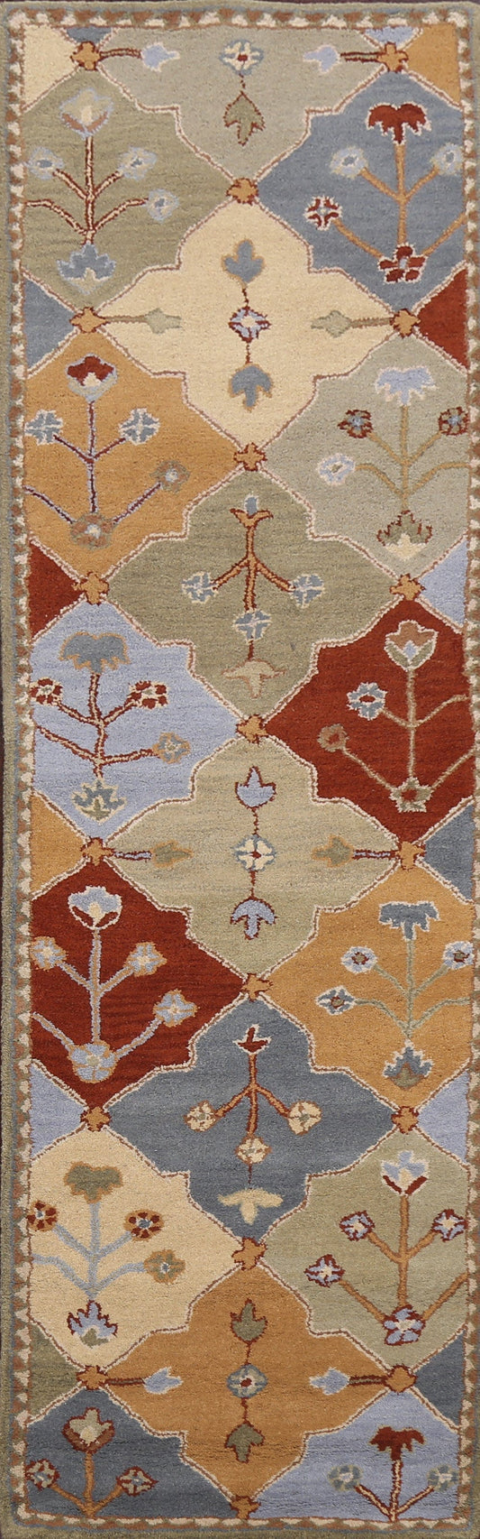 Floral Hand-Tufted Runner Rug 3x10