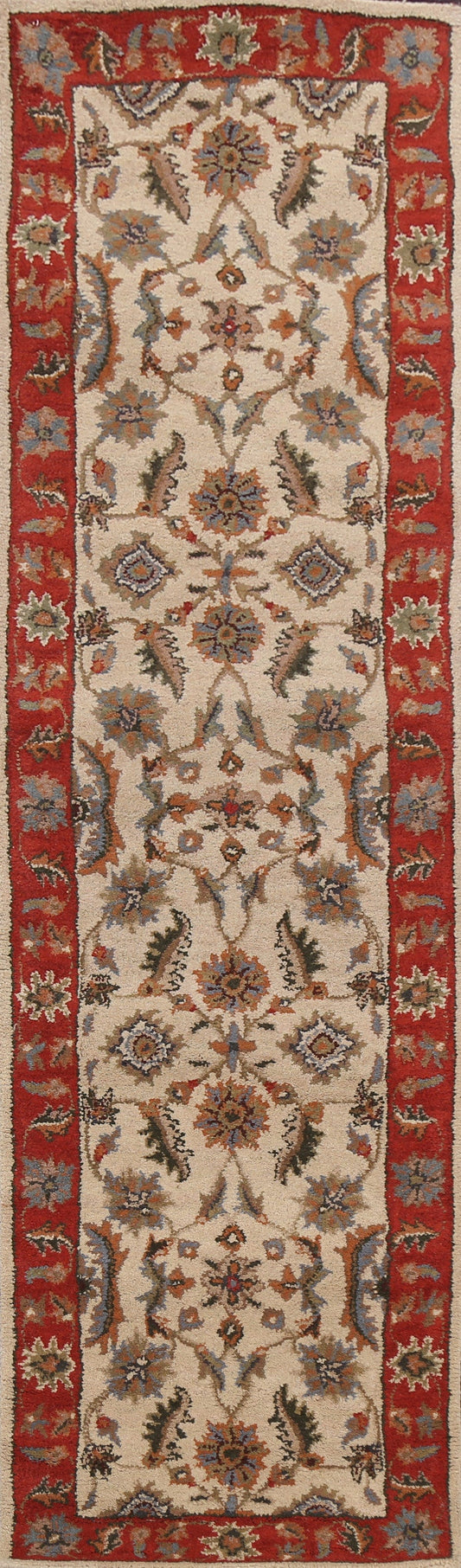 Floral Agra Hand-Tufted Runner Rug 3x10