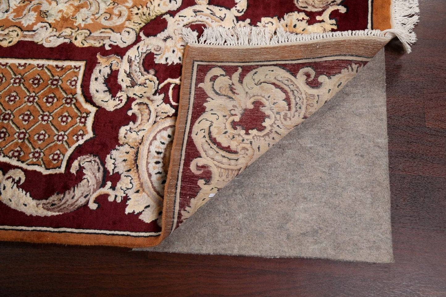 100% Vegetable Dye Aubusson Oriental Area Rug 10x14