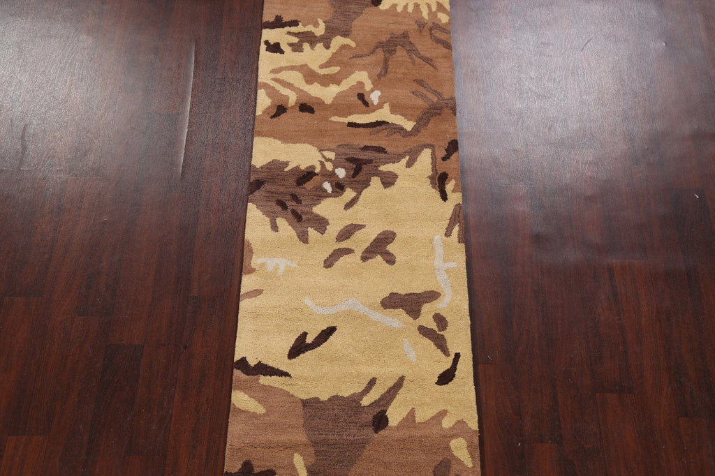 Contemporary Abstract Runner Rug 3x10