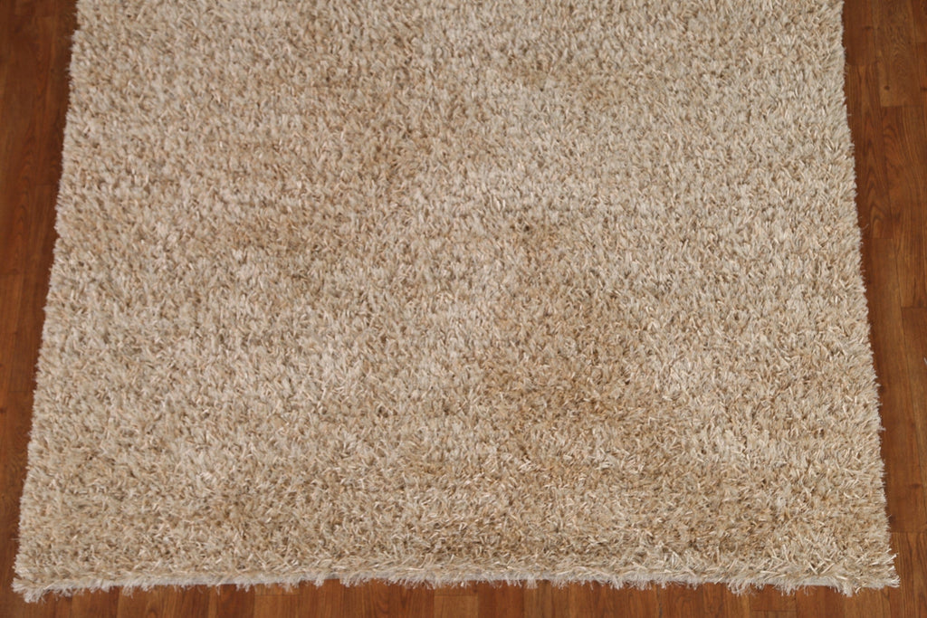 Hand Tufted Plush Shaggy Area Rug 5x7