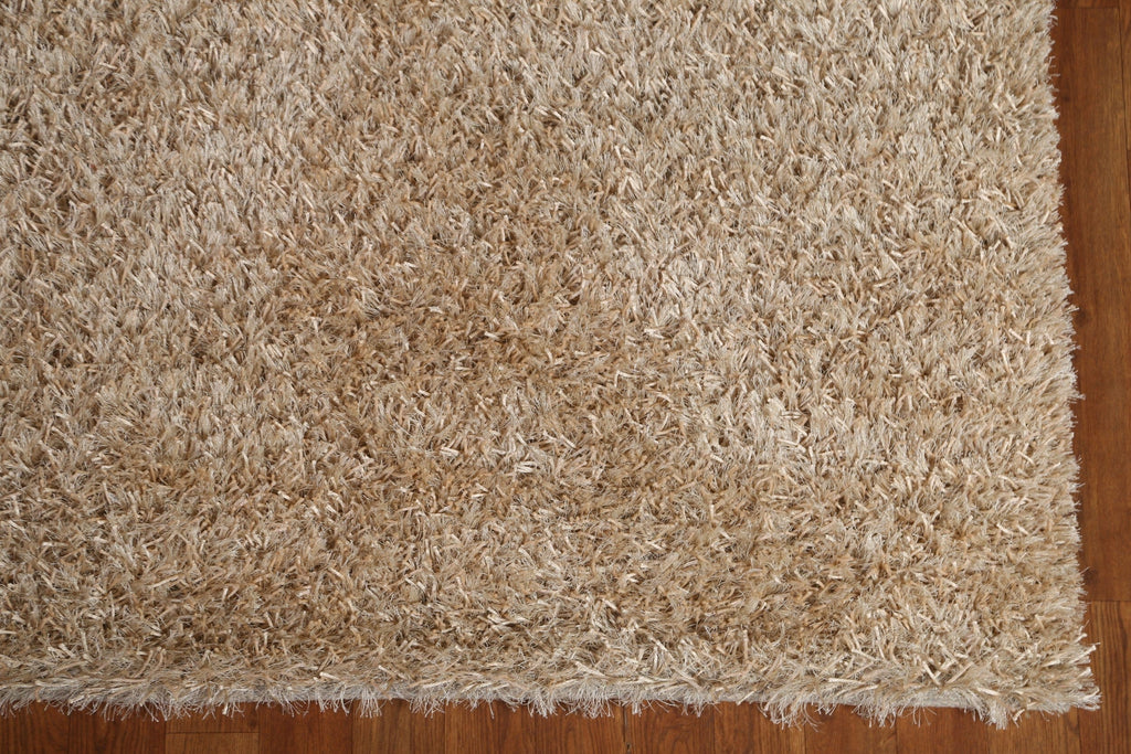 Hand Tufted Plush Shaggy Area Rug 5x7