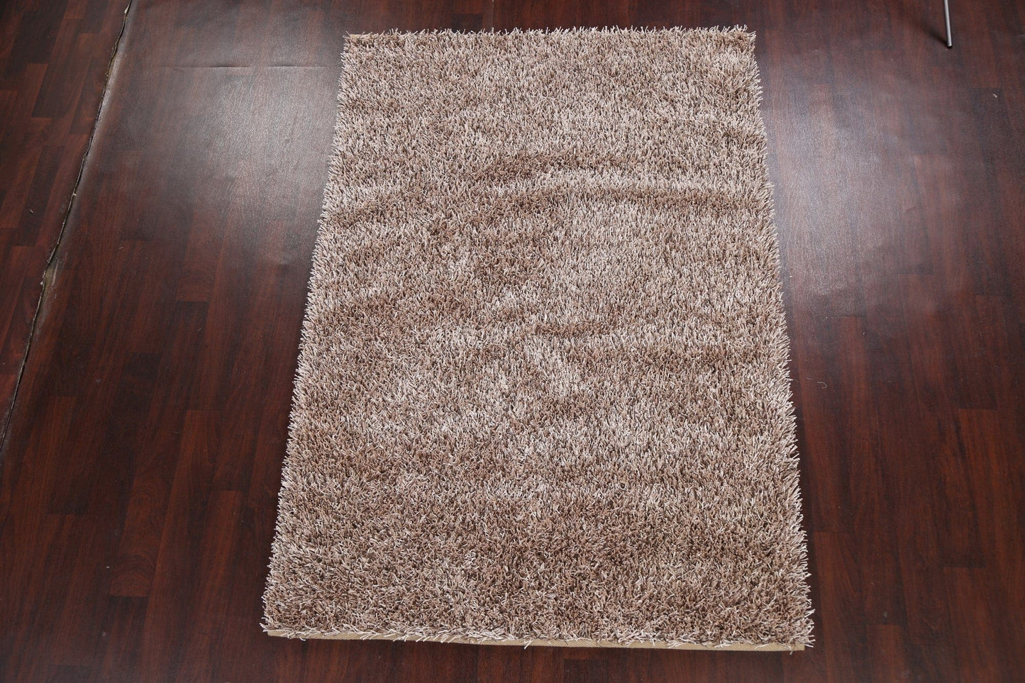 Champagne Plush Shaggy Area Rug 5x7