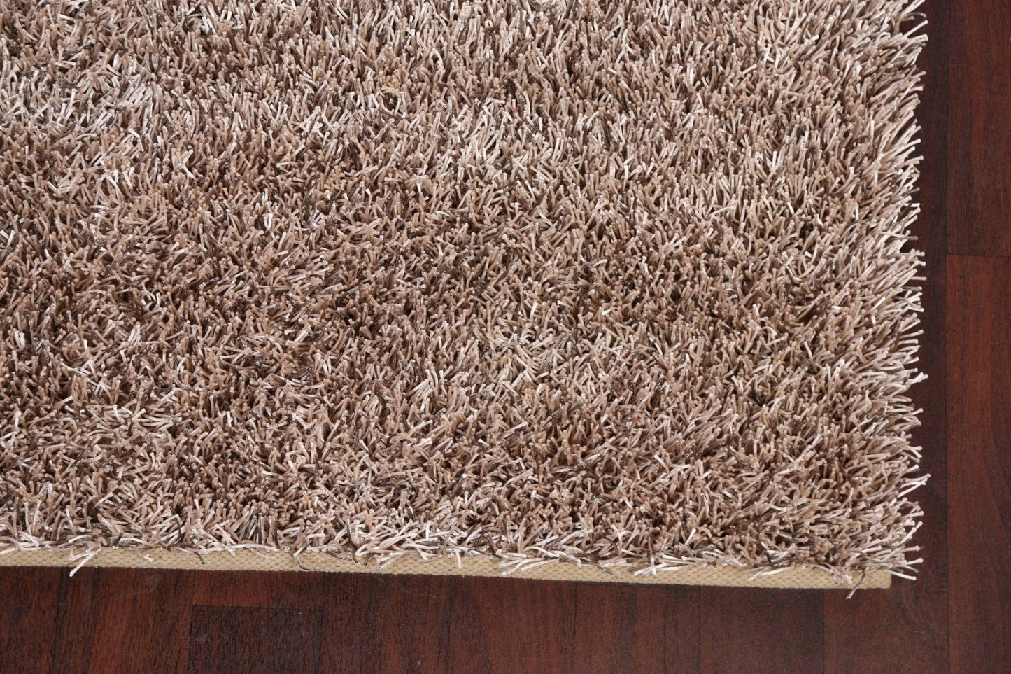 Champagne Plush Shaggy Area Rug 5x7