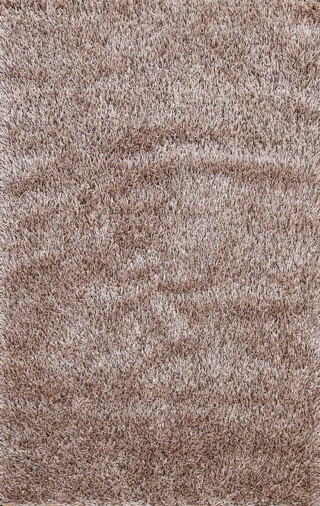 Champagne Plush Shaggy Area Rug 5x7