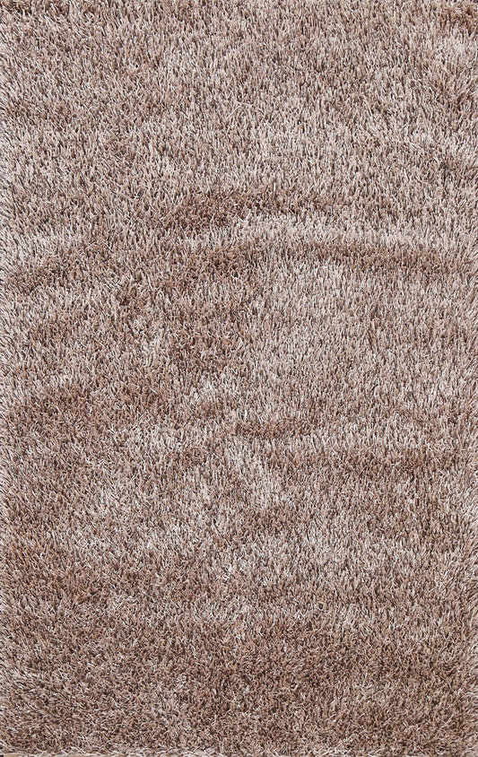 Champagne Plush Shaggy Area Rug 5x7