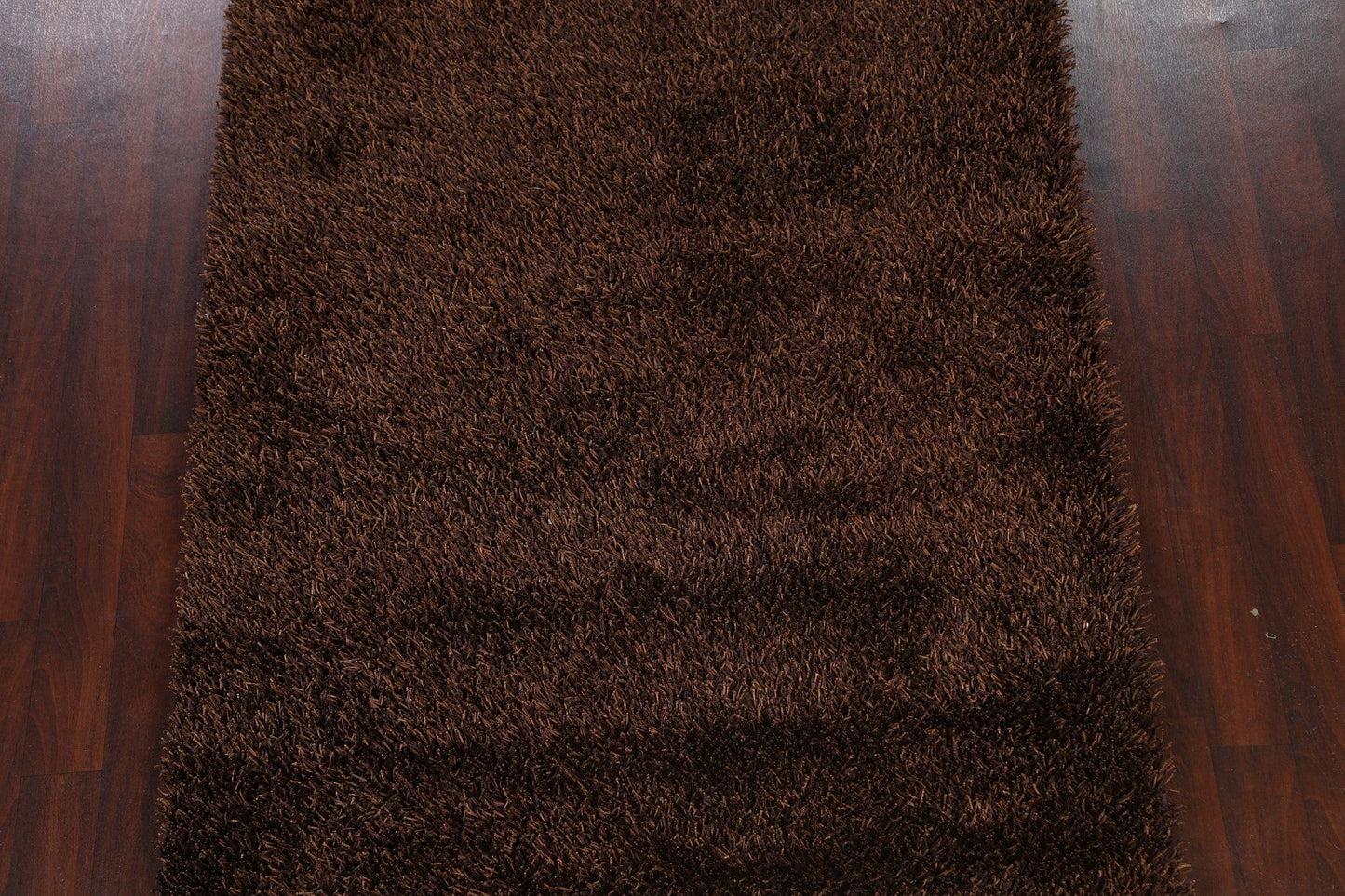 Brown Plush Shaggy Area Rug 5x7