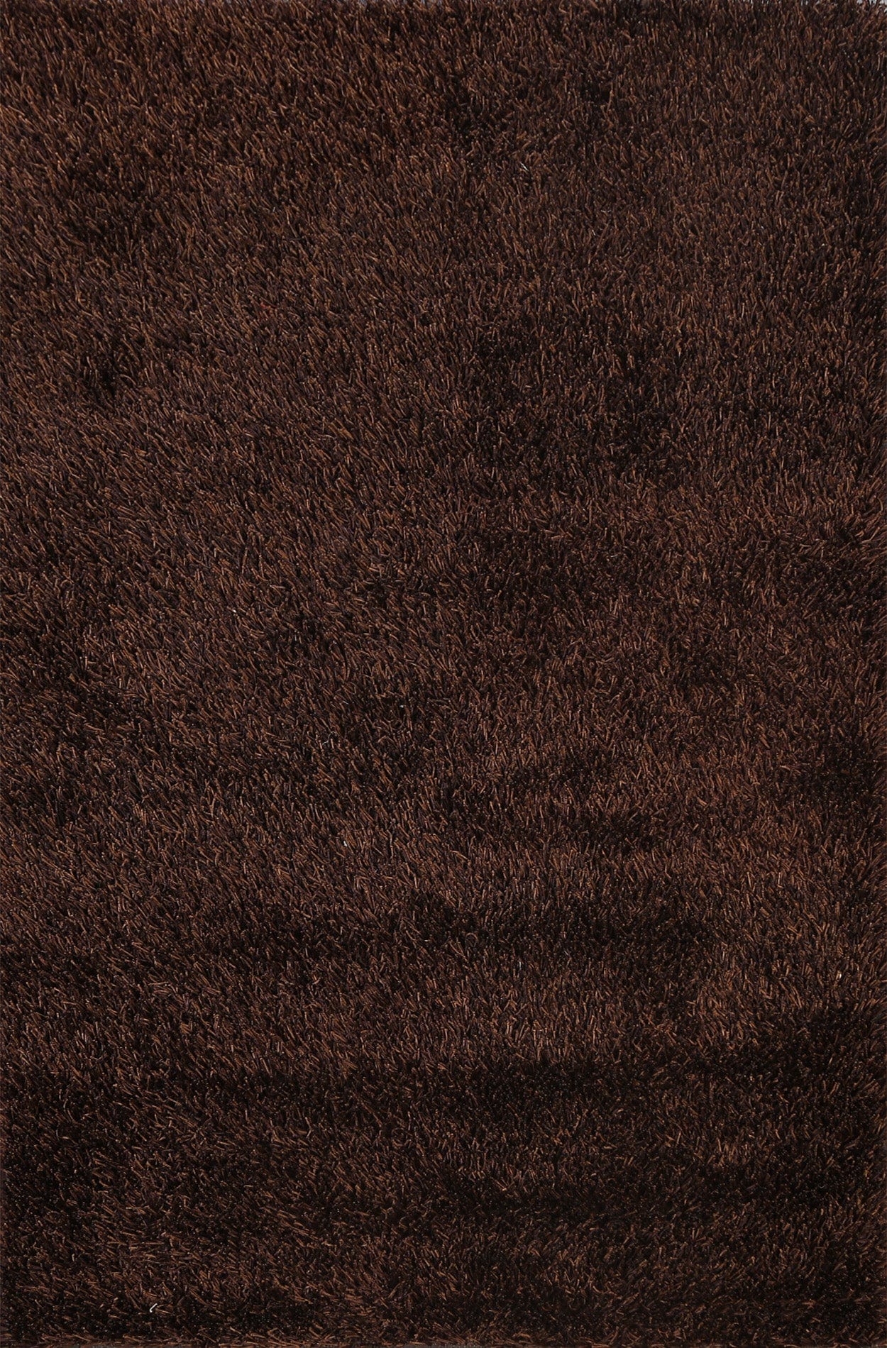 Brown Plush Shaggy Area Rug 5x7