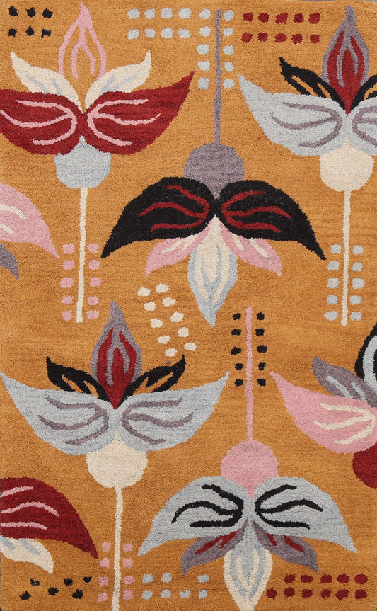 Floral Area Rug 3x5