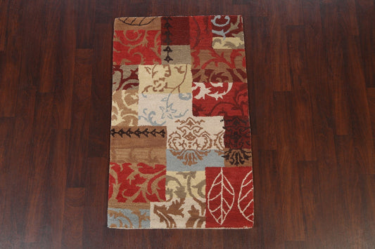 Floral Patch-Work Design Area Rug 3x5