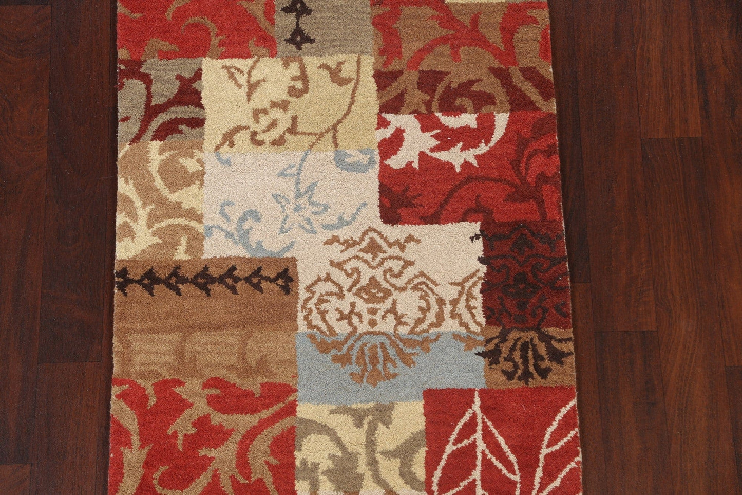 Floral Patch-Work Design Area Rug 3x5