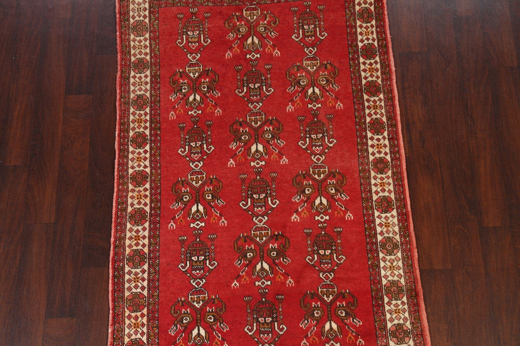 Tribal Red Balouch Persian Area Rug 4x7