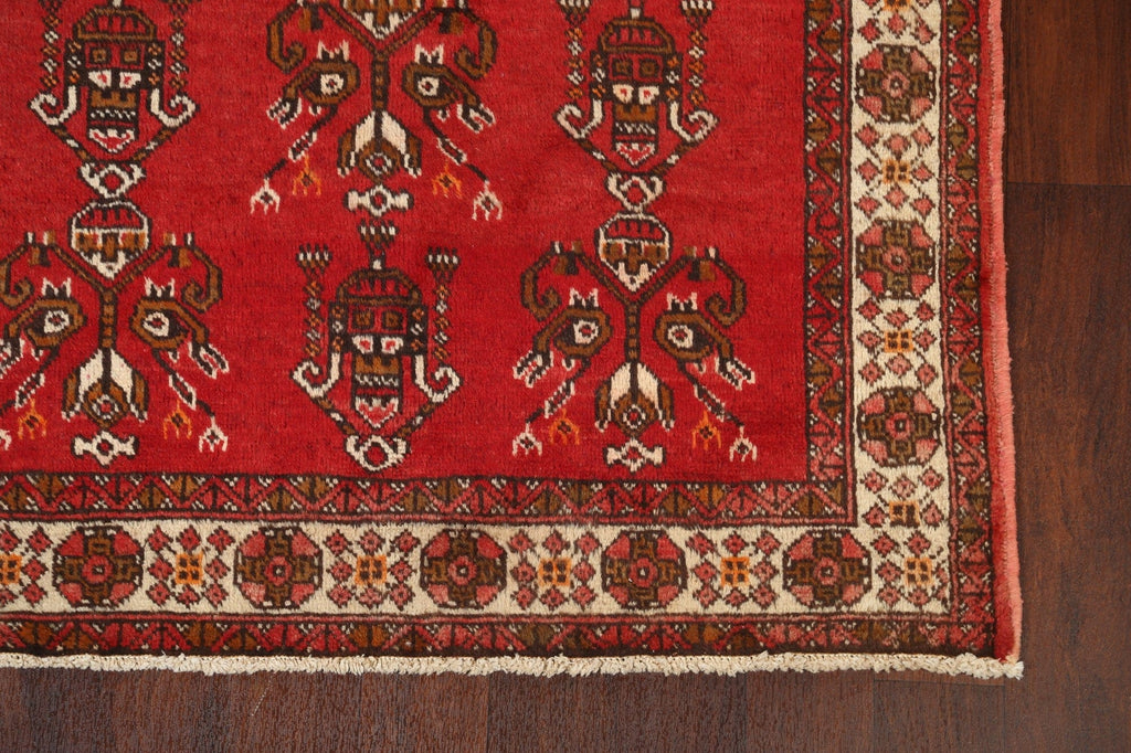 Tribal Red Balouch Persian Area Rug 4x7