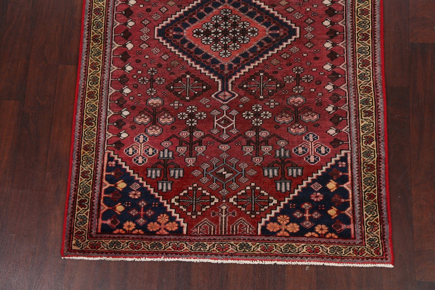 Tribal Geometric Bakhtiari Persian Area Rug 4x7