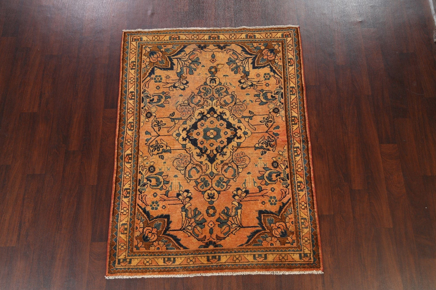 Antique 100% Vegetable Dye Lilian Persian Area Rug 5x6