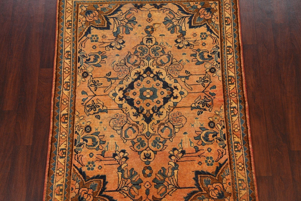 Antique 100% Vegetable Dye Lilian Persian Area Rug 5x6