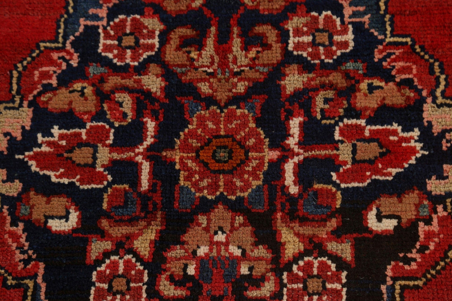 Geometric Hamedan Persian Area Rug 4x7