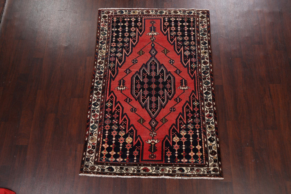 Tribal Geometric Hamedan Persian Area Rug 4x6