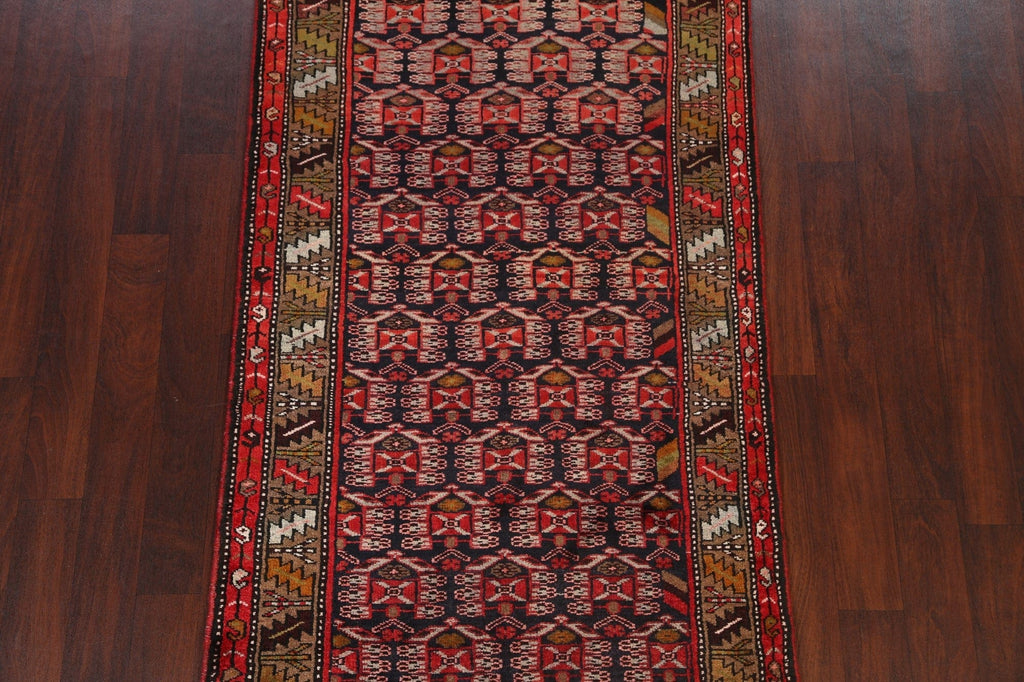 Geometric Hamedan Persian Area Rug 4x7