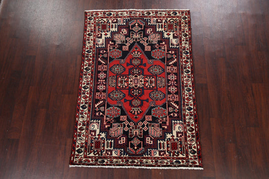 Geometric Bakhtiari Persian Area Rug 4x7