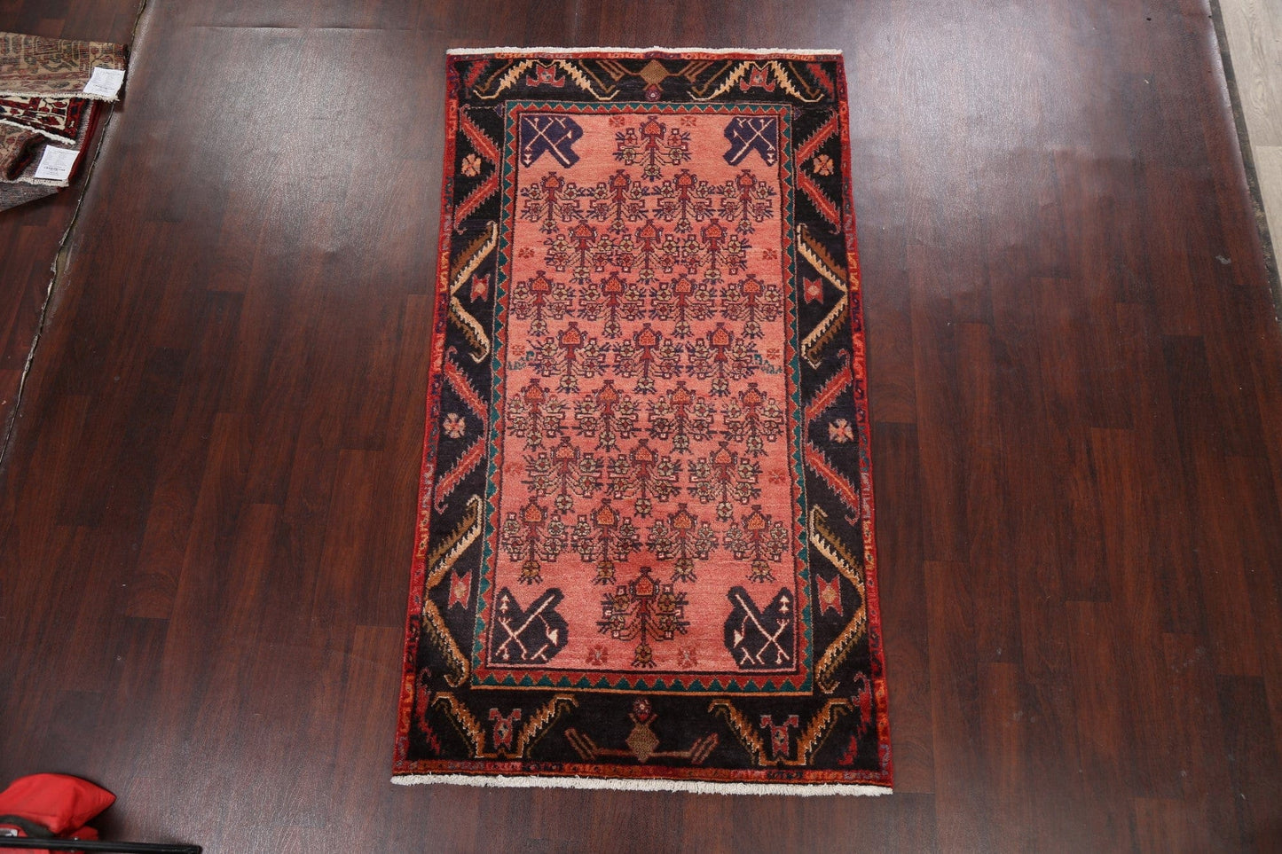 Tribal Geometric Hamedan Persian Area Rug 4x8