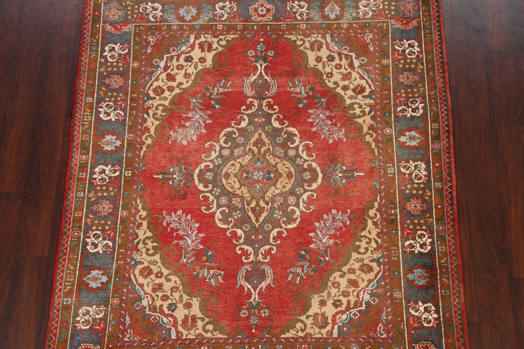 Floral Tabriz Persian Area Rug 5x6