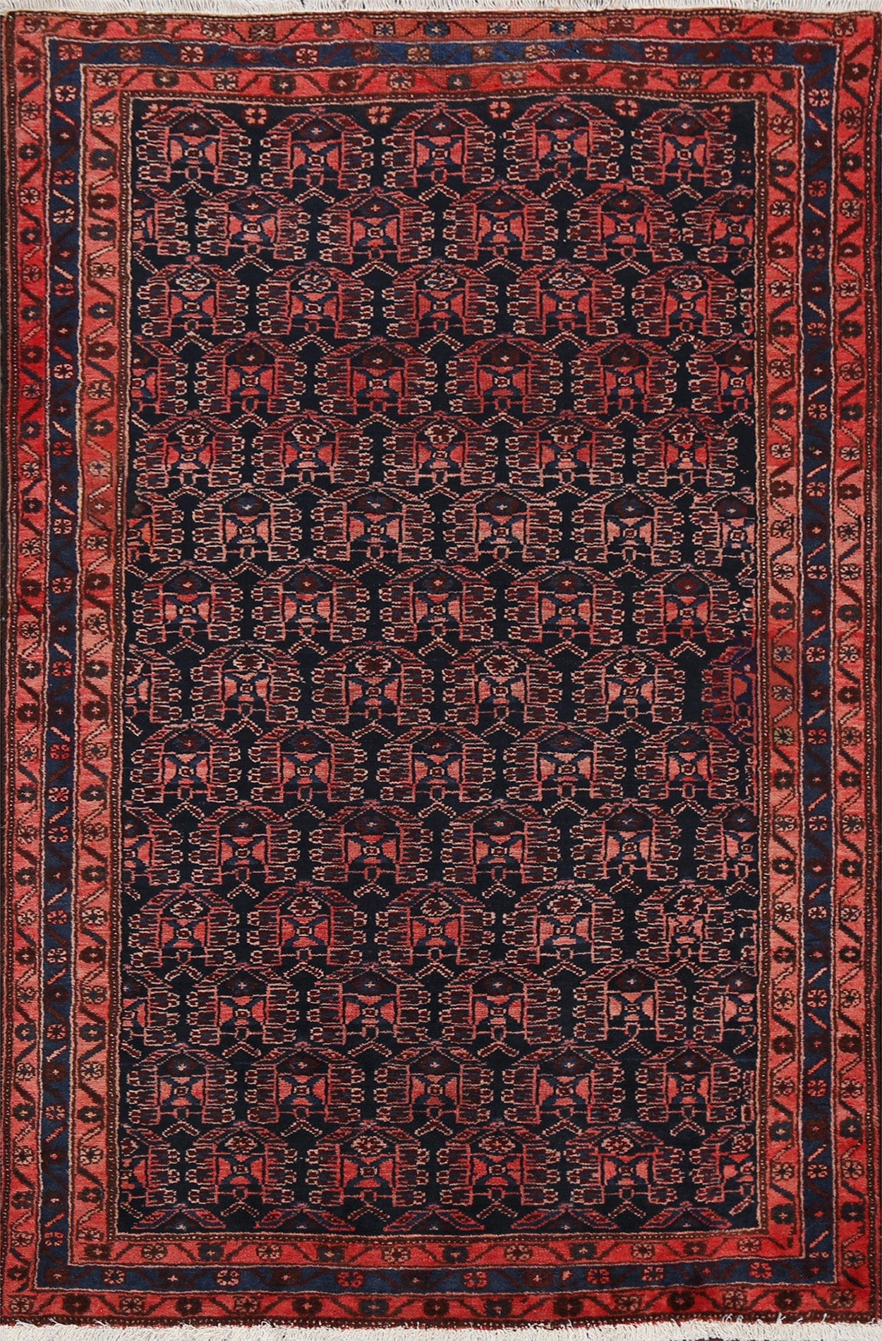 Geometric Malayer Persian Area Rug 4x6