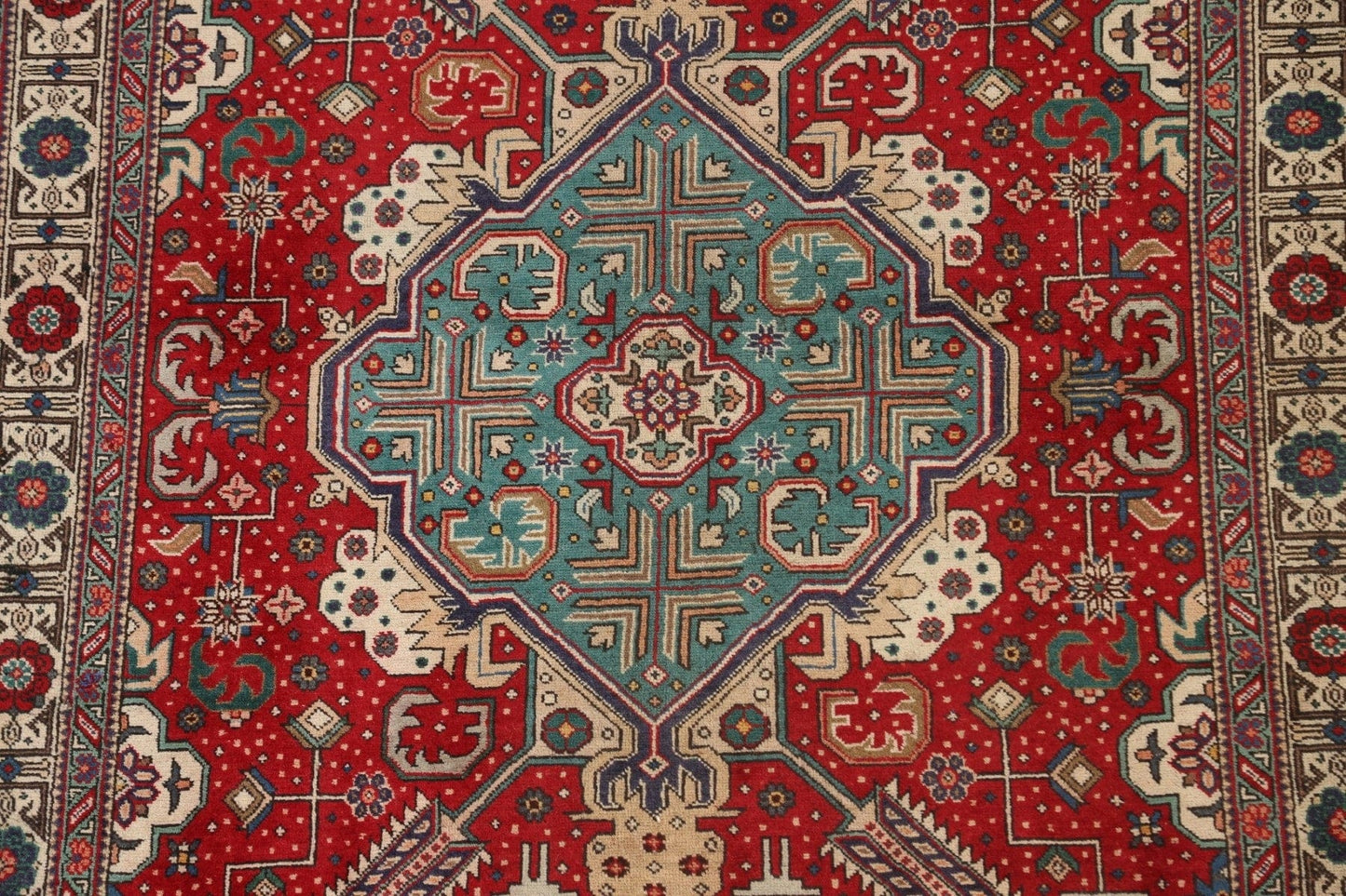 Geometric Tabriz Persian Area Rug 4x6