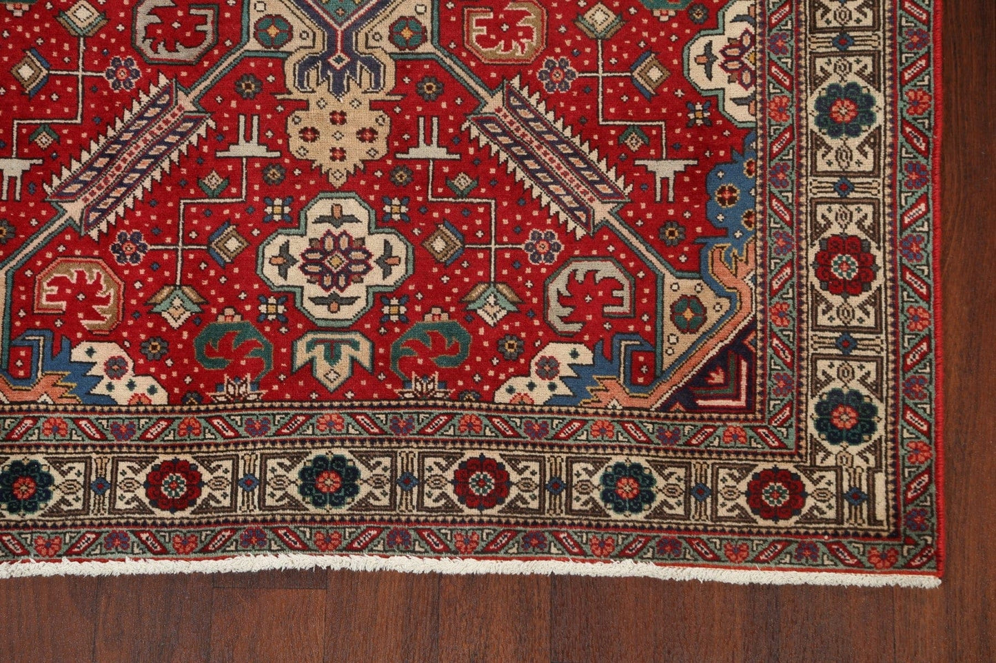 Geometric Tabriz Persian Area Rug 4x6