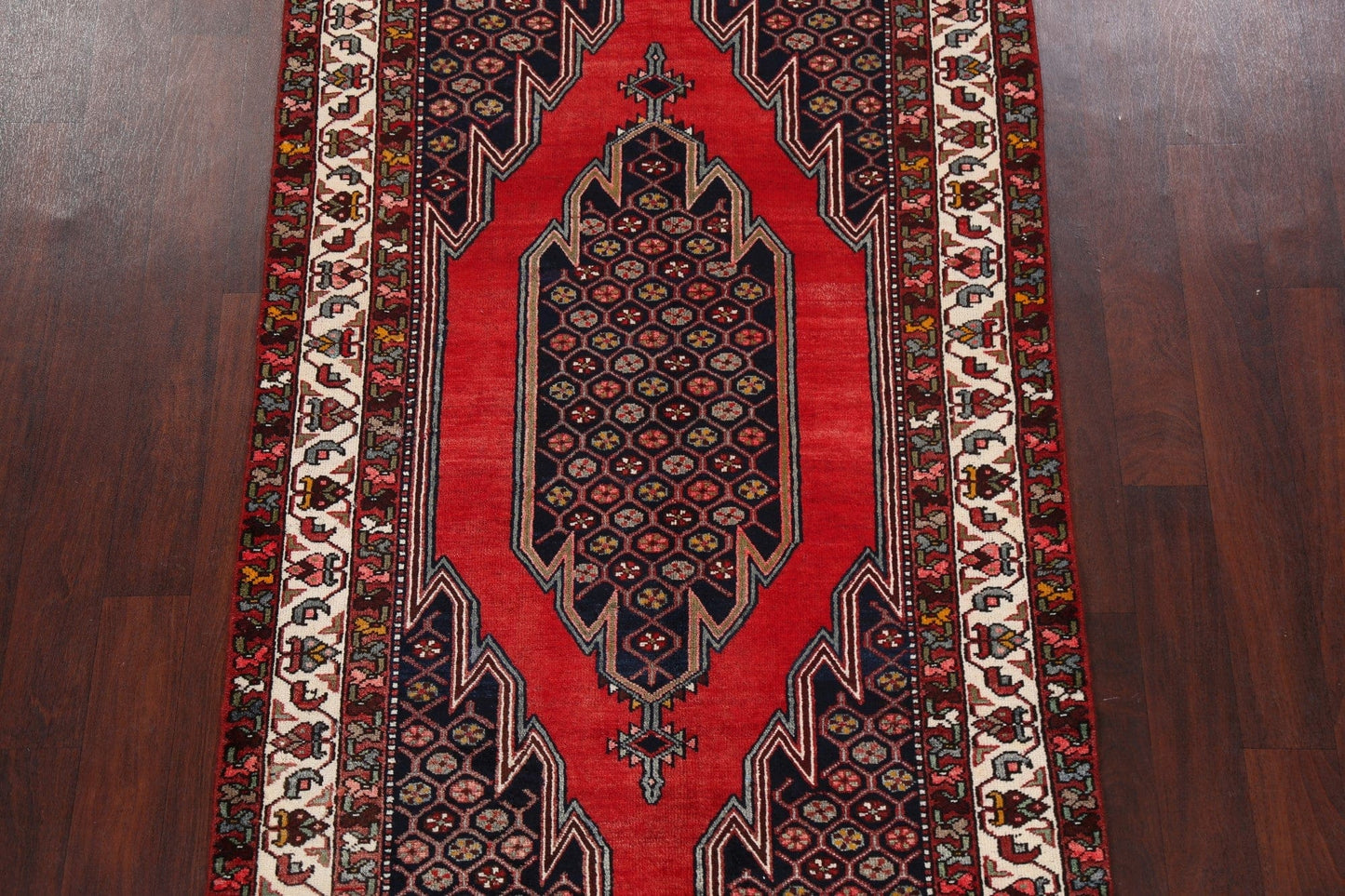 Geometric Malayer Persian Area Rug 4x7