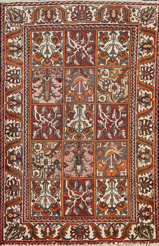 100% Vegetable Dye Bakhtiari Persian Area Rug 4x5