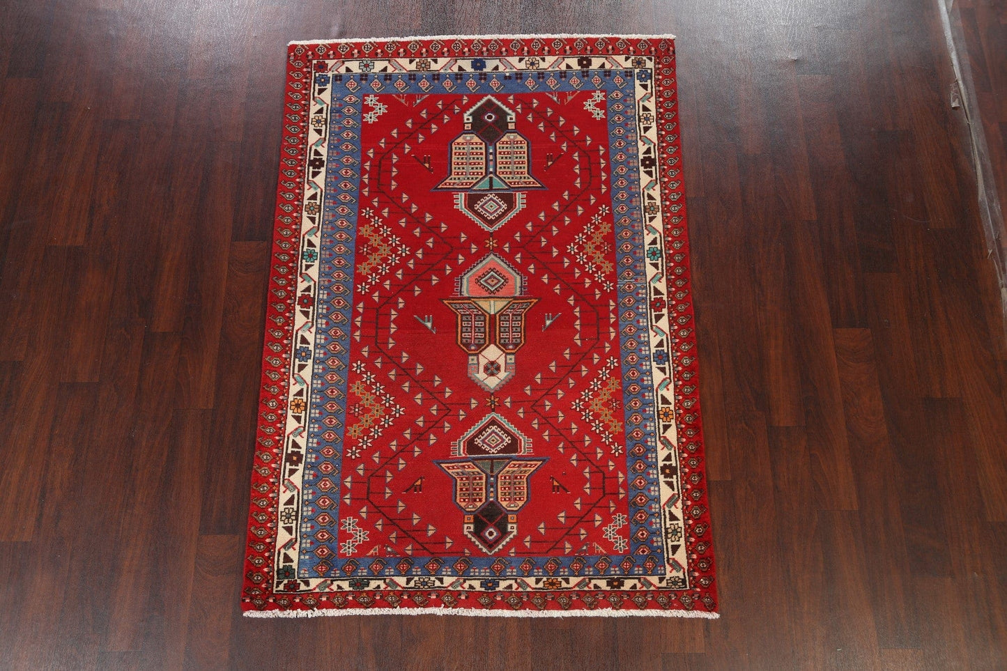 Tribal Geometric Tabriz Persian Area Rug 5x7