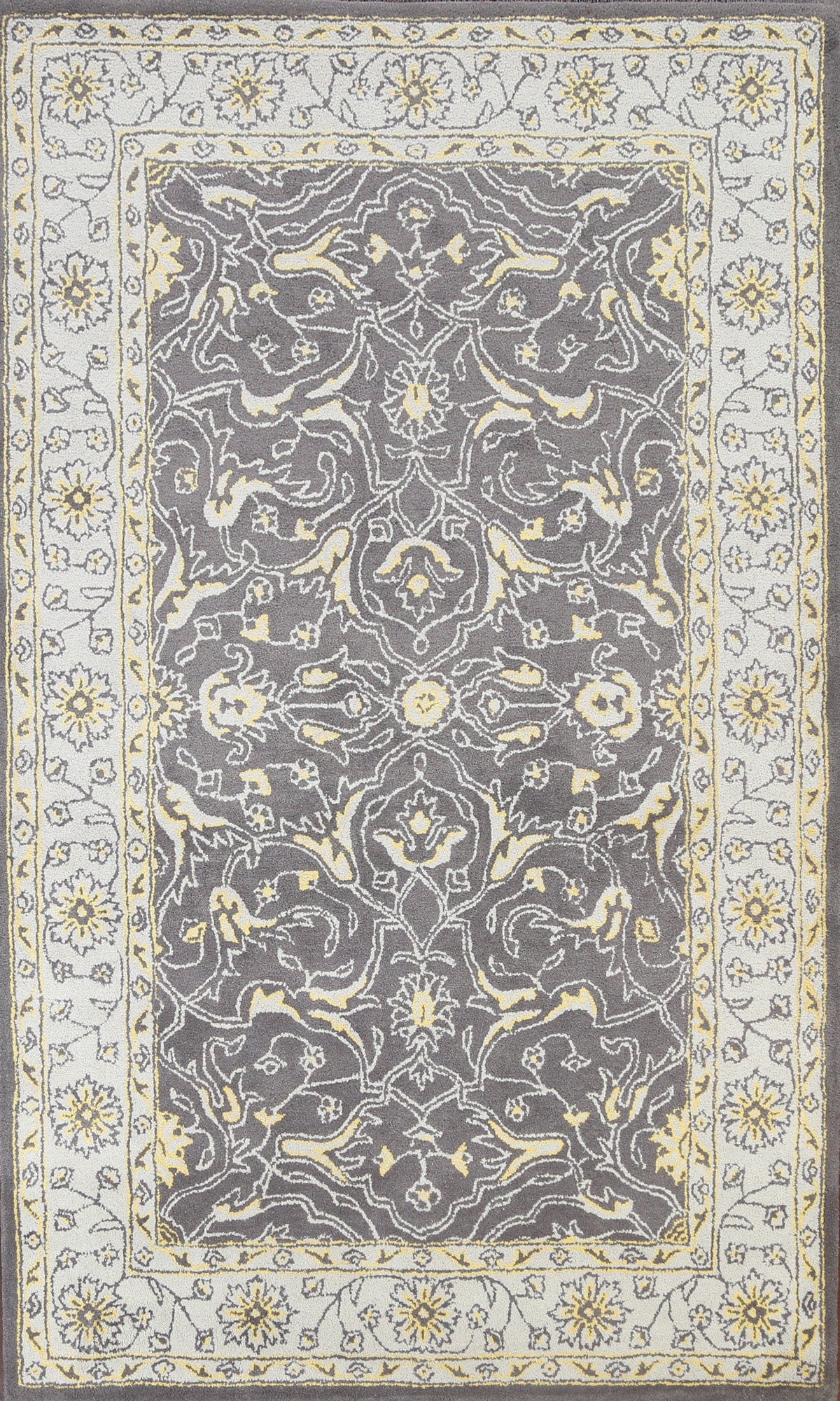 Hand-Tufted Floral Area Rug 5x8