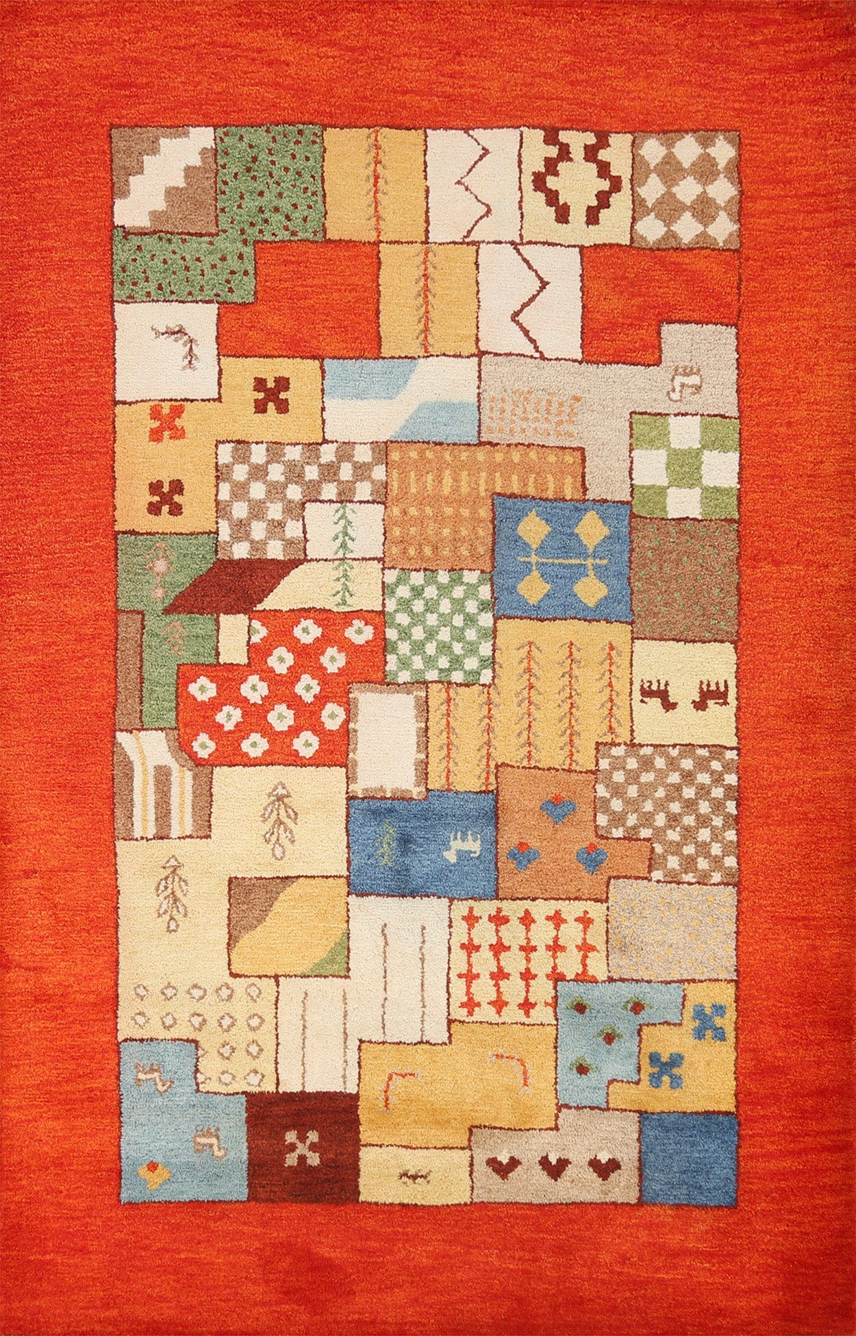 Hand-Tufted Geometric Area Rug 6x8