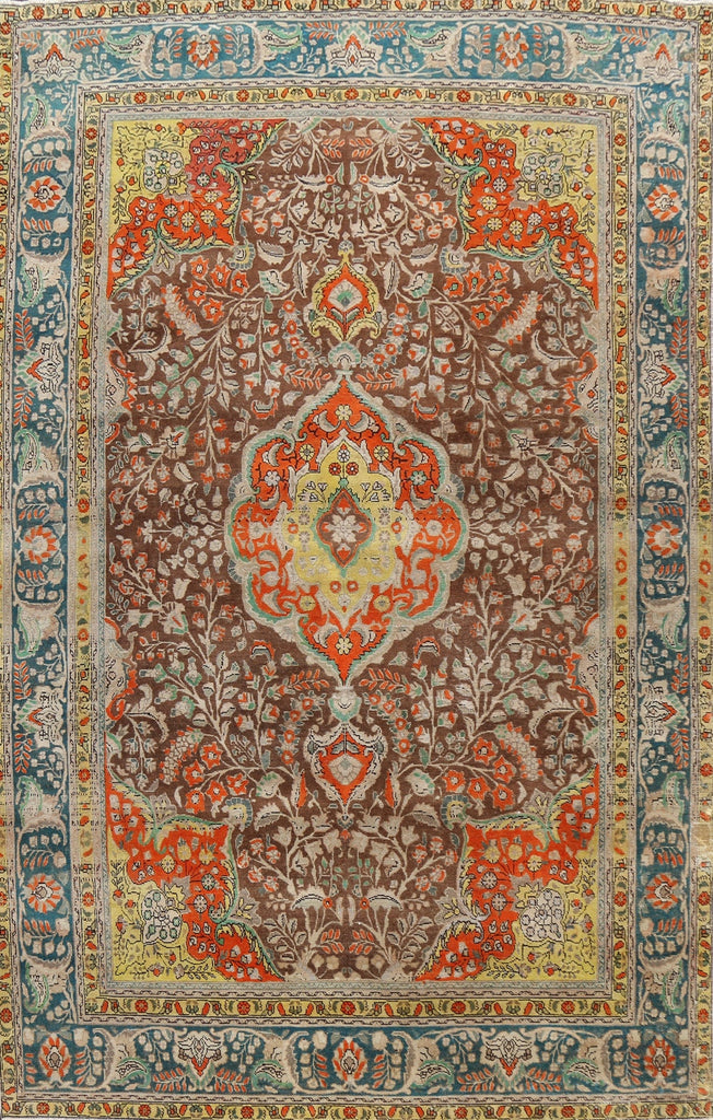 Floral Tabriz Persian Area Rug 8x11