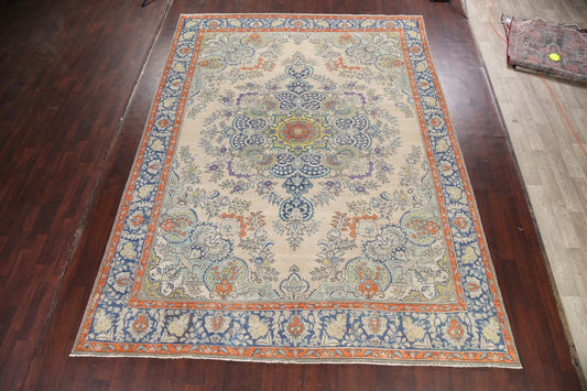 Floral Tabriz Persian Area Rug 10x13