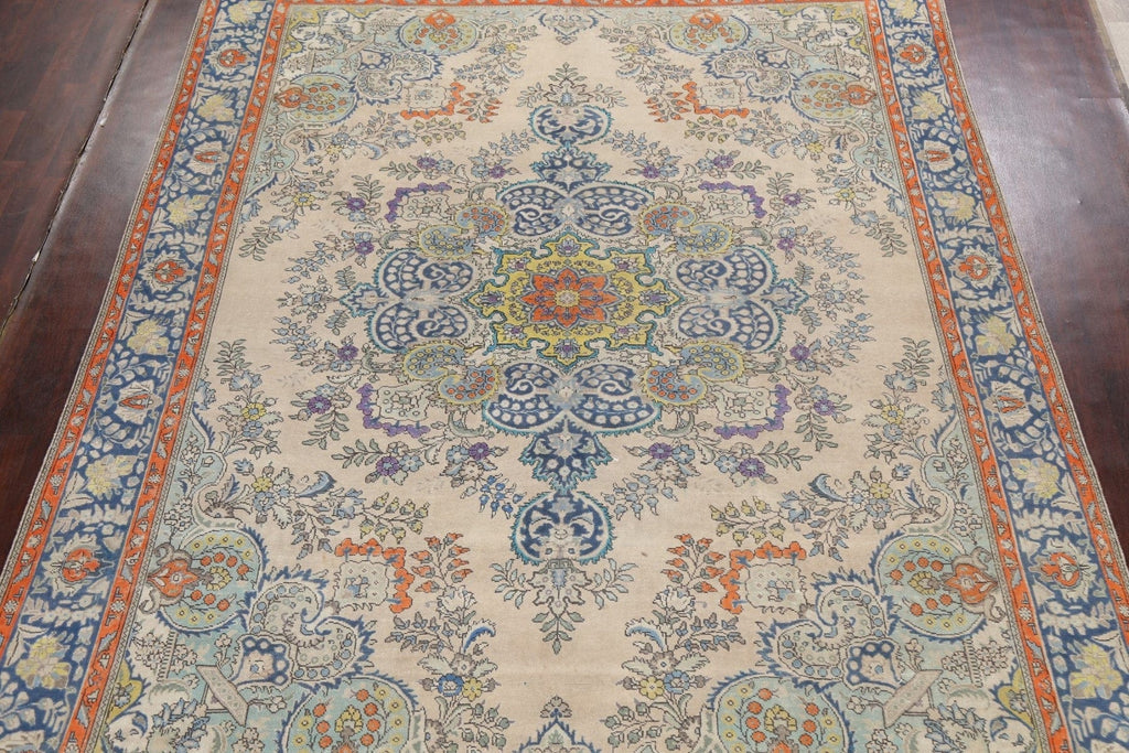 Floral Tabriz Persian Area Rug 10x13