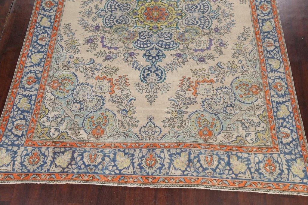 Floral Tabriz Persian Area Rug 10x13