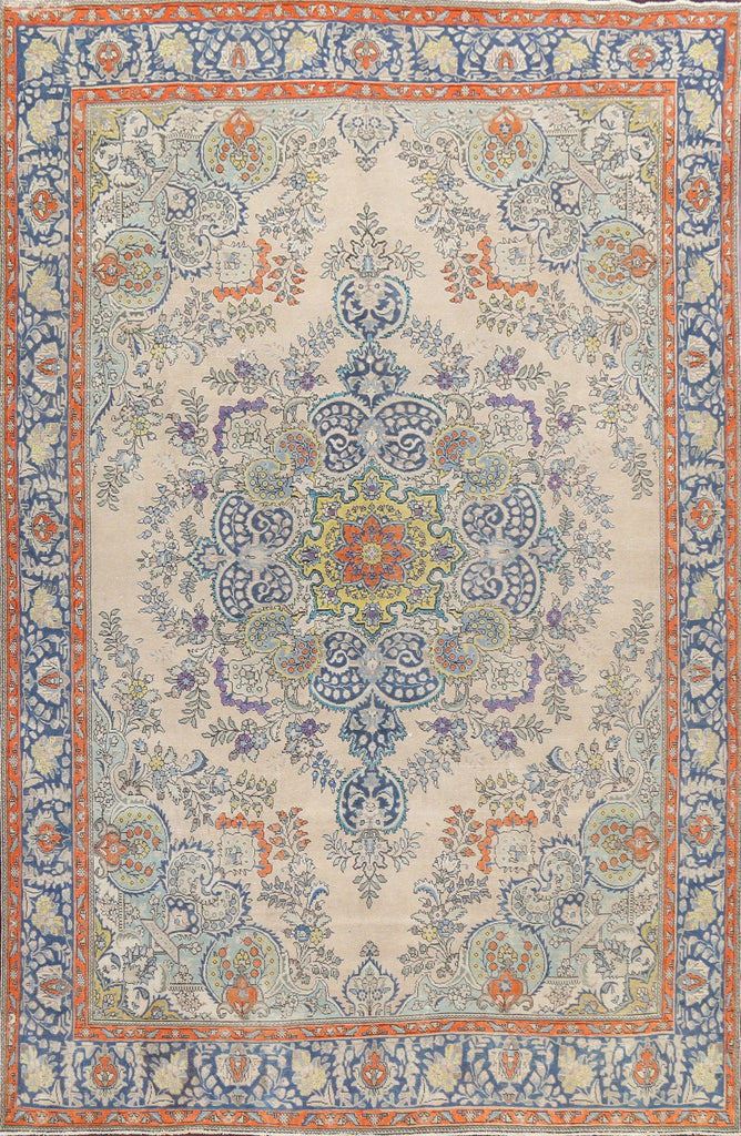 Floral Tabriz Persian Area Rug 10x13