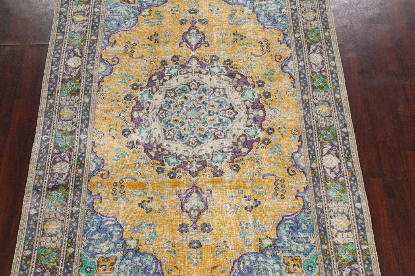 Floral Tabriz Persian Area Rug 6x9