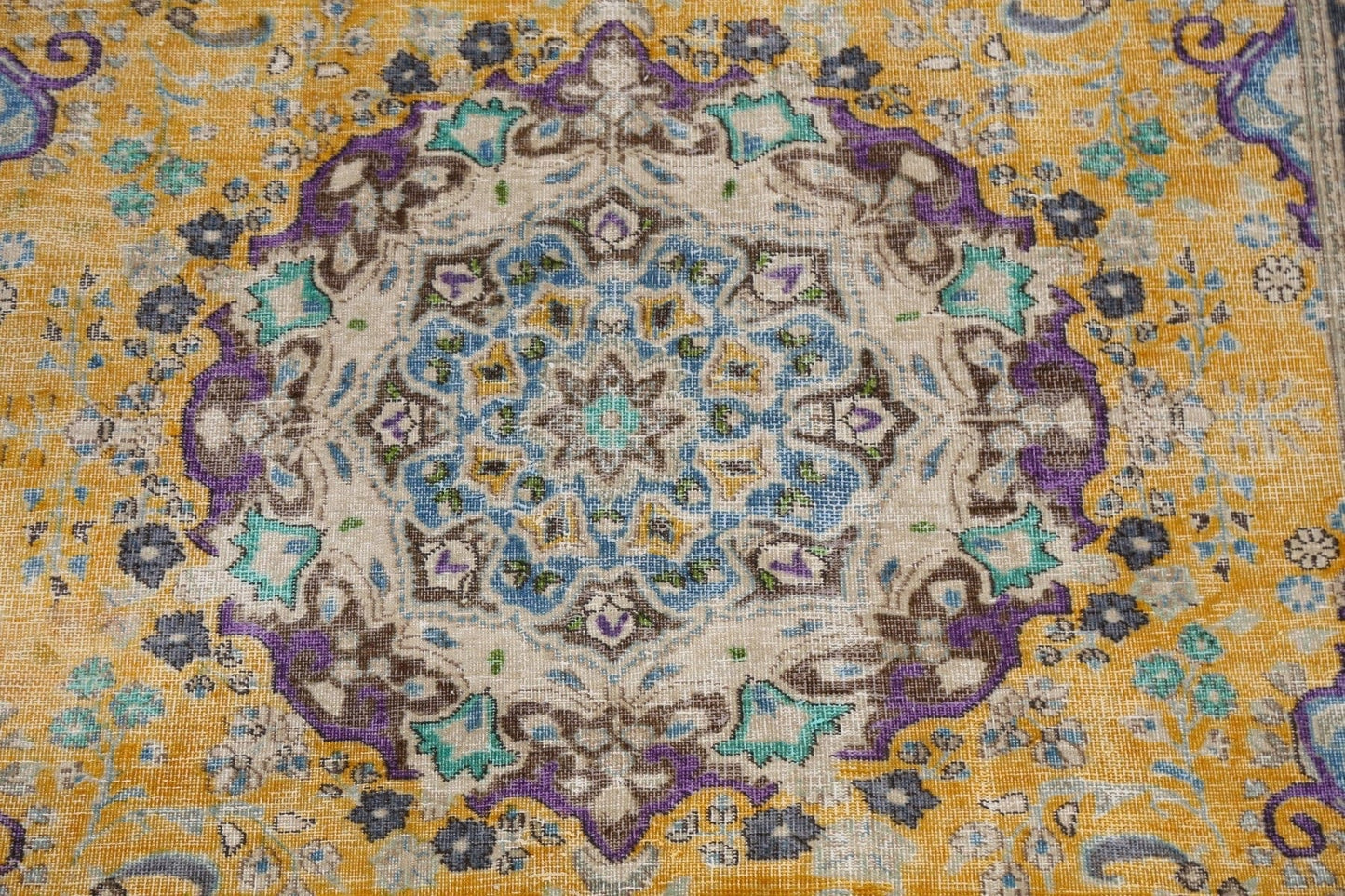 Floral Tabriz Persian Area Rug 6x9