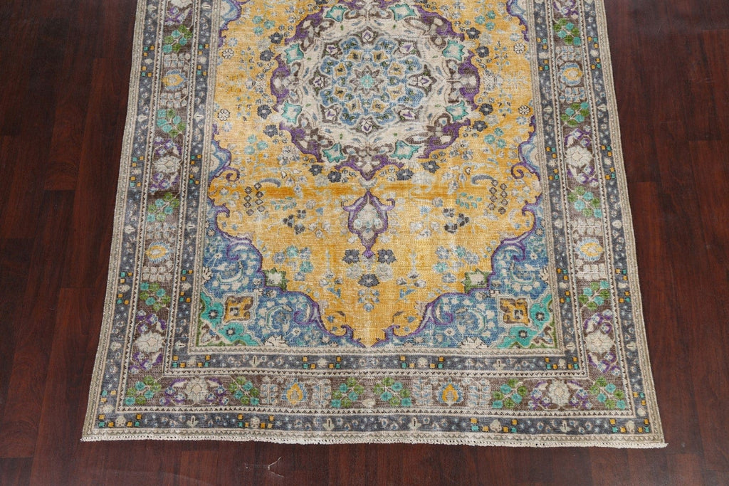 Floral Tabriz Persian Area Rug 6x9