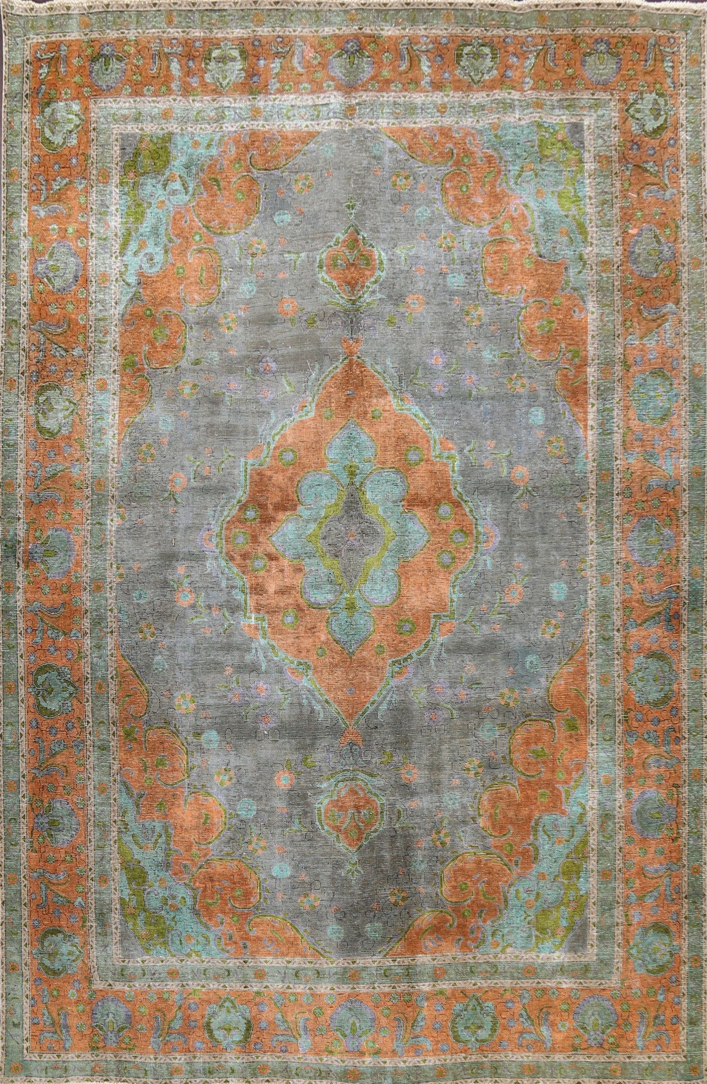 Floral Tabriz Persian Area Rug 9x13