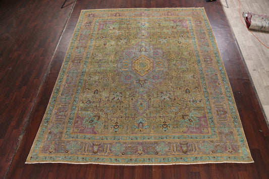 Geometric Tabriz Persian Area Rug 10x12