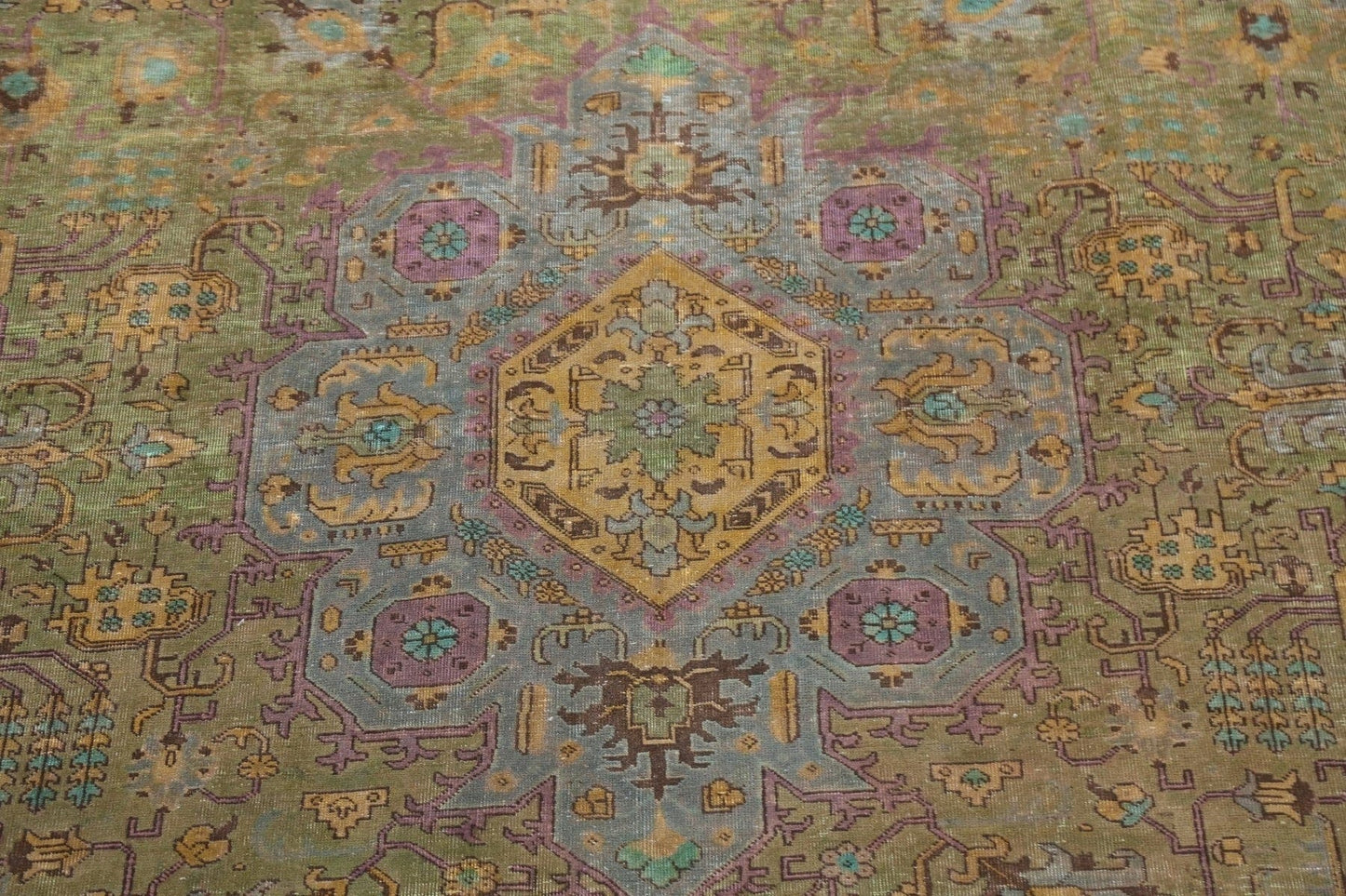 Geometric Tabriz Persian Area Rug 10x12