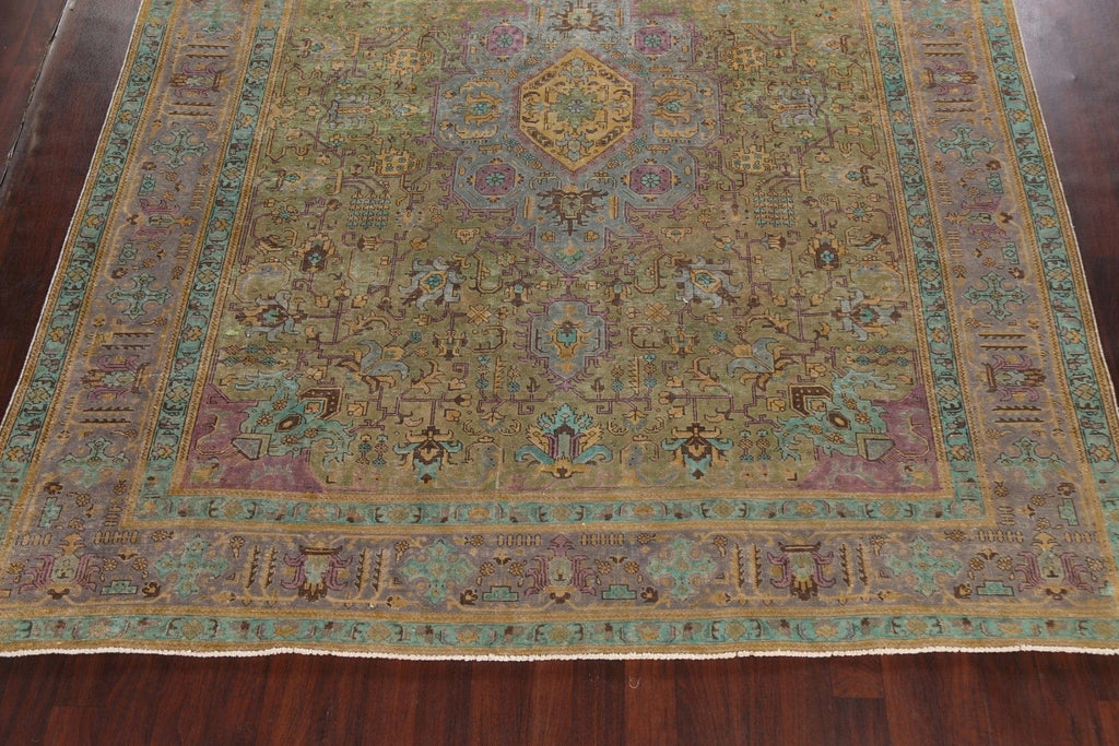 Geometric Tabriz Persian Area Rug 10x12