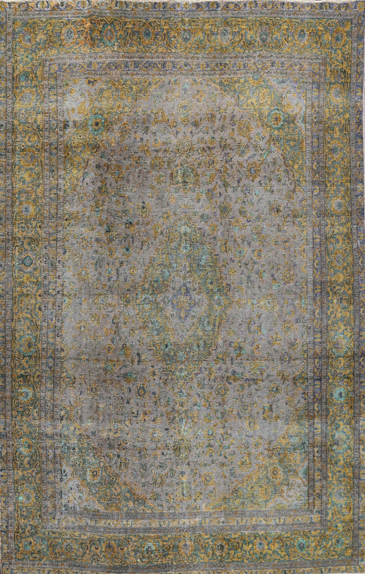 Floral Kashan Persian Area Rug 9x12