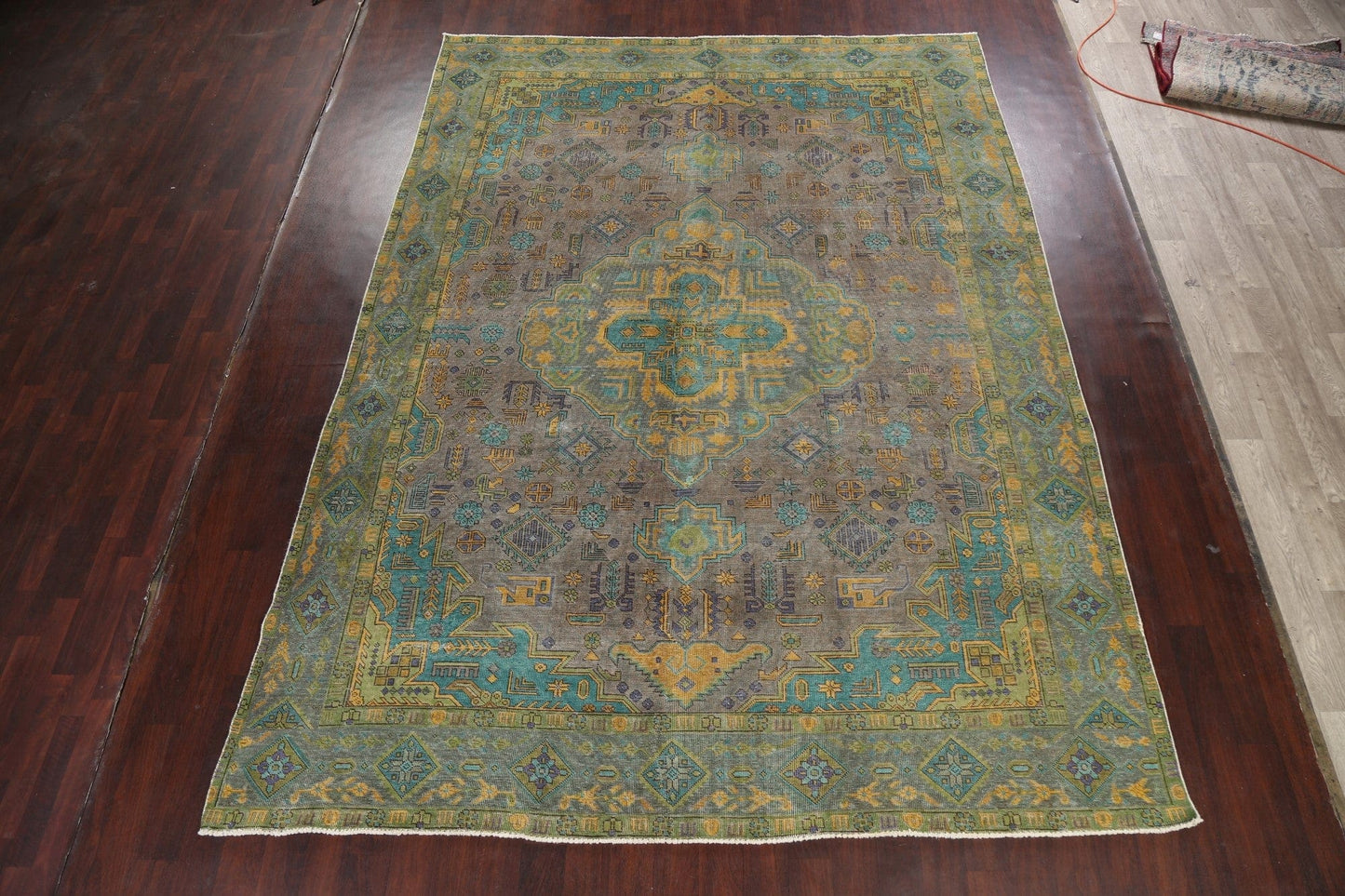 Geometric Tabriz Persian Area Rug 9x12