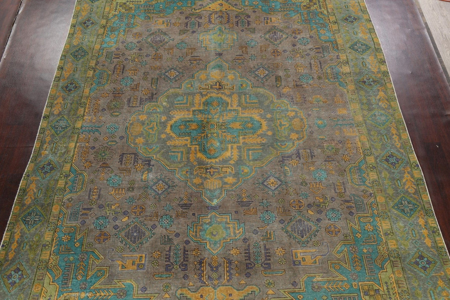 Geometric Tabriz Persian Area Rug 9x12