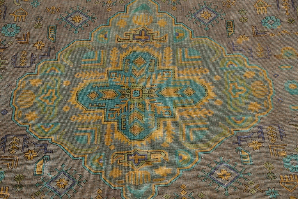 Geometric Tabriz Persian Area Rug 9x12